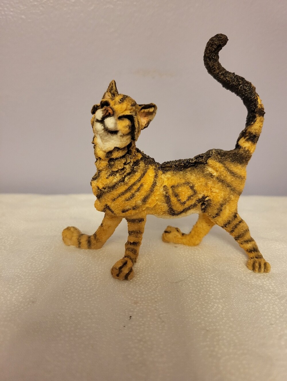 A Breed Apart Dandy 2.5 X 4 Inch Orange & Black Cat Figurine